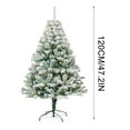 thumbnail image 5 of Byujiro Small Christmas Tree with Lights LED Christmas Tree Hinged Spruce Artificial Holiday Christmas Tree for Home Office and Xmas Party Decoration Flocked Christmas Tree Christmas Decorations, 5 of 6