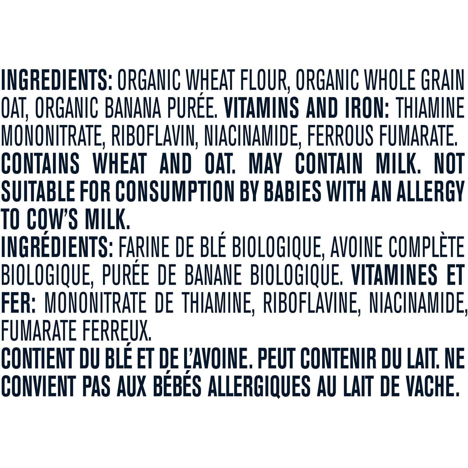 GERBER® Organic Wheat & Wholegrain Oat Banana, Baby Cereal 208 g, 208 GR