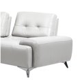 thumbnail image 3 of ACME Turano 2-Piece Leather Upholstered Sectional Sofa in Pearl White, 3 of 4