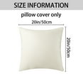 thumbnail image 5 of Unique Bargains Velvet Modern Zipper Cushion Decorative Throw Pillow Covers (2 Count) Beige 20" x 20", 5 of 6