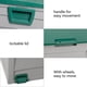 thumbnail image 5 of Zimtown Caja de Almacenamiento de Plástico de 75 Gal, Cofre para el Patio Trasero, Herramientas, Cojines, Juguetes con Rueda Verde, 5 of 11