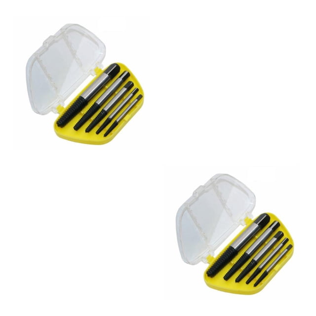 Riwesomey Extractor de tornillos dañados, extractor de pernos rotos Manual en , extracción de extracción, brocas de acero de aleación, 5 unids/set 2Conjunto