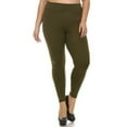 thumbnail image 3 of K-Cliffs Women's Plus Classic Full Length Seamless Fleece Leggings, Plus Size/One Size , Army Green, 3 of 6