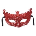 thumbnail image 1 of Accesorio Disfraces Glitter Masquerade para Carnaval Eye Noche de baile Rojo, 1 of 7