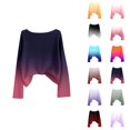thumbnail image 1 of Sweaters for Women 2025 Gradient Color Knit Pullover Sweater Long Sleeve Casual Loose Fit Comfortable Fall Winter Outfit, 1 of 4