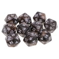 thumbnail image 5 of QSTDGVPW 10 20 Sided Dice D20 20-Die Polyhedral Dice for Roleplaying Game Coffee Gray, 5 of 8