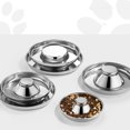 thumbnail image 3 of Methold Cuenco para perros de acero inoxidable plateado duradero y fácil de limpiar perros de todos los tamaños accesorios para perros 34,5 Type2 NO2, 3 of 6