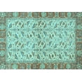 thumbnail image 1 of Ahgly Company Indoor Rectangle Oriental Light Blue Traditional Area Rugs, 2' x 4', 1 of 4