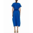 thumbnail image 2 of BGL womens  Linen-Blend Midi Dress, 12, Blue, 2 of 3