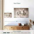thumbnail image 4 of Elephant Stock Rustic White Horses Wall Art - Horizontal Canvas Wall Art - Living Room Wall Decor - Animal Canvas - Beige And Brown Decor - 12" x 8", 4 of 8