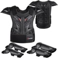 thumbnail image 2 of Juego de equipo de moto de cross para niños, 5 piezas de traje de armadura de motocicleta para niños, equipo de protección de motocross juvenil para niños niñas de 4 a 12 años, protector de pecho con, 2 of 7