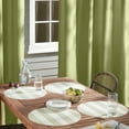 thumbnail image 3 of TOWN & COUNTRY BASICS Cabana Stripe Indoor Outdoor Placemats 4-Pack Set, Reversible and Easy Clean, Green/White, 15" Round, 3 of 13