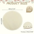thumbnail image 2 of Uxcell 4Pcs Wooden Basket Bottom, 11.81" Round Blank Natural Wood Base Crochet Basket, 2 of 6