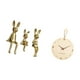 thumbnail image 5 of Escultura de figura,Estatua sentada Figura Escultura Adorno,Reloj de pared,Reloj de pared decorativo para sala de estar,silencioso,Reloj de pared de madera con decoración moderna, 5 of 8
