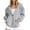 Gray, variant on Messiyo Hoodies for Women Full Zip Hoodies for Women Workout Jackets for Woman Lightweight Athletic Jacket Womens Sweatshirt Hoodies for Women with Pockets Womens Full Zip Sweatshirt Black L