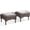 Beige, variant on Bellefurn Outdoor Ottomans for Patio Set of 2,PE Wicker Steel Frame Outdoor Foot Rest with Removable Cushions for Patio Furniture Sets All Weather Rattan Footstool Ottoman for Balcony Backyard