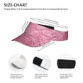 thumbnail image 3 of Fotbe Pink Glitter Visera Deportiva con Diseño, Gorra Abierta Ajustable de Algodón para Mujer y Hombre, 3 of 7