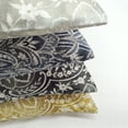 thumbnail image 4 of Leone Damask Denim Blue Throw Pillow 21x21 Square Cotton Polyfill Insert, 4 of 4