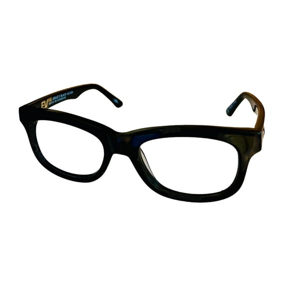 Electric Ophthalmic Eyeglass Square Plastic Joule.5 Gloss Black 49mm