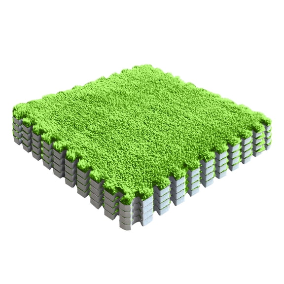 Fiudx Tapete de Gamuza, Diseño Suave y Cómodo, Alta Densidad, Antideslizante, Resistente Al Frío, Ideal para Sala de Estar y Dormitorio, Fácil de Limpiar, 30 X 30 X 0,6 Cm, Juego de 4 Piezas.