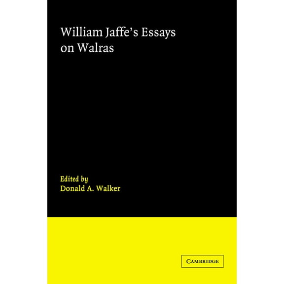 William Jaffe's Essays on Walras, (Hardcover)