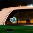 thumbnail image 5 of Car LED Ambient Light - Solar-Powered Heart-Shaped LED Neon Light, IP65 Waterproof, Switchable Modes, Romantic Car, Outdoor Decor, for Couples (Sky Blue), 5 of 5