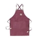 thumbnail image 4 of Jumpingount Delantal de trabajo Cafeshop Traje Ampliamente aplicable Mano de obra Lavable Servicio Traje Jardinero Ropa Jefe Púrpura Type2 NO2, 4 of 6