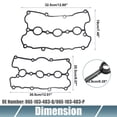 thumbnail image 3 of Unique Bargains Engine Valve Cover Gaskets No.06E-103-483-Q/06E-103-483-P for Audi A6 Quattro 2009-2018 Black, 3 of 6