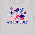 thumbnail image 4 of Inktastic My 1st 4th of July with Stars and Cupcake Boys or Girls Baby T-Shirt, 4 of 5