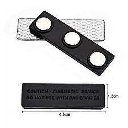 My Badge Design, 1" x 3" Dry Erase Name Badge Kit with Magnetic Back, 25 Qty