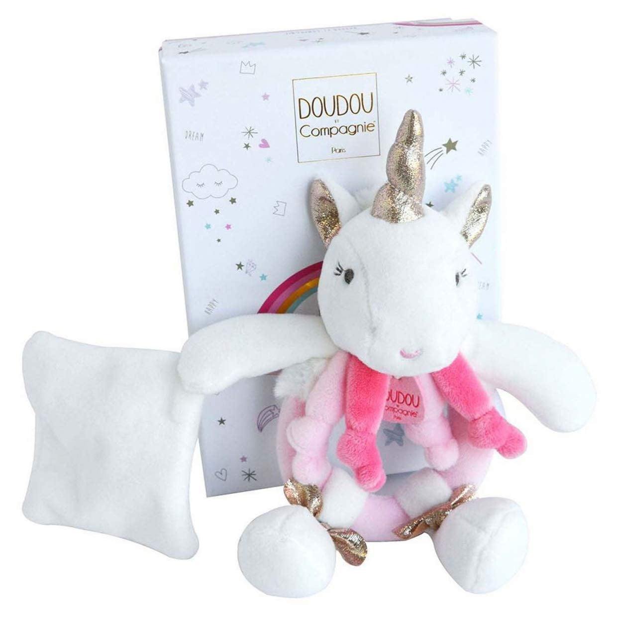 Doudou et Compagnie Lucie the Unicorn - Booties With Rattle – Hotaling