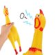 thumbnail image 5 of 4 Uds pollo de plástico amarillo, juguete para perros, grito de desesperación de pollo, grito de trompeta de pollo, juguete de desinfección creativo, 5 of 5