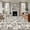 Dark Gray, variant on Round Area Rugs Collection 7 Ft, Vintage Floral Non-Slip Residential Carpet, Grey Spring Dandelion Plants Flower Botanical Indoor Crawling Mats Runner Rugs for Living Room/Dining Room/Bedroom