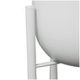 thumbnail image 4 of CosmoLiving by Cosmopolitan 20", 22"H Metal Modern Planter, White, 2-Piece, 4 of 6