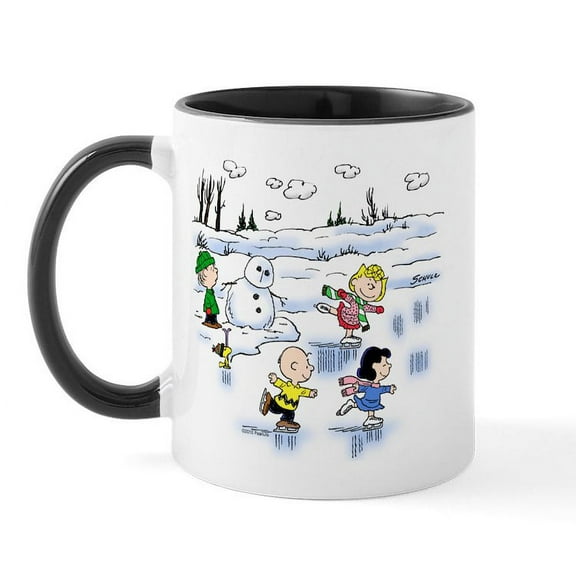 CafePress - Snow Scene Mug - 11 oz Ceramic Mug - Novelty Coffee Tea Cup