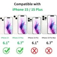 thumbnail image 2 of Compatible with iPhone 15 & 15 Plus Camera Lens Protector, Bling Glitter Diamond Lens Cover 9H Tempered Glass Camera Cover Anti Scratch Shockproof Screen Protector, 2 of 5