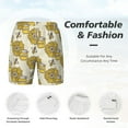 thumbnail image 3 of Rocae Cartoon Honey Pot Bee Sunflower for Men's Swim Trunks Quick Dry With Two Side Pockets and One Lined Patch PocketMedium, 3 of 9