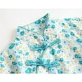 thumbnail image 6 of PINQI Baby Fashion Jumpsuit Kids Baby Girls Short Sleeve Floral Patchwork Romper Bodysuit Outfit for 0 to 3 Years, 6 of 9