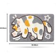 thumbnail image 3 of shiyou-Cat Bath Mat Bathroom Rug, Plush Microfiber Shower Rug Non-Slip Water Absorbent Bath Rug, Funny Animal Floor Mats for Kids Room, Bedroom, Kitchen (Calico Cat, 16 x 24), 3 of 4