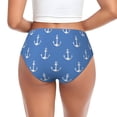 thumbnail image 3 of Womens Underwear cute white Anchor blue print Cuteness No Show Seamless Underwear for Women, Soft Stretch Women's Panties, Hipster Ladies Panties Bikini Underwear Briefs, 3 of 6