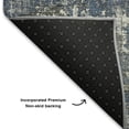 thumbnail image 5 of Addison Rugs Mayfield Premium Machine Washable Transitional Geometric Denim Rectangle Rug, 9' x 12', 5 of 7