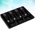 thumbnail image 3 of Homoyoyo Heavy Duty Cash Drawer with 4 Bill and 3 Compartments, ABS Plastic, Black, 3 of 8