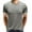 Gray, variant on cfhntfmh Men's Short Sleeve Athletic T-Shirt Trendy Crew Neck Solid Color T-Shirt Summer Workout Muscle Tops