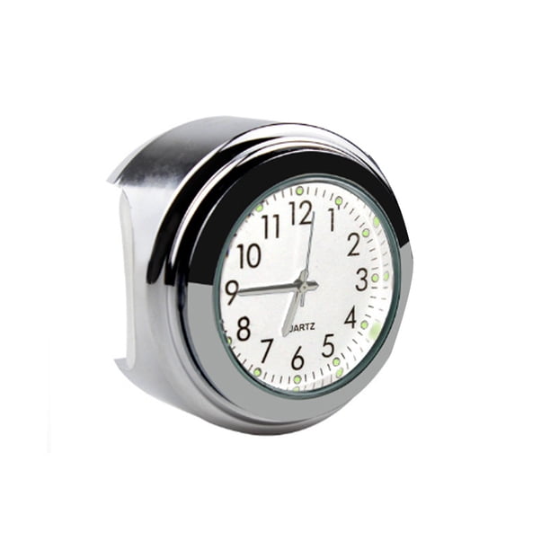 Kenally Reloj para manillar de motocicleta, reloj luminoso, soporte Universal para bicicletas, esfera brillante resistente al agua, accesorios de Accesorios para motos Blanco Kenally VI017963-02B