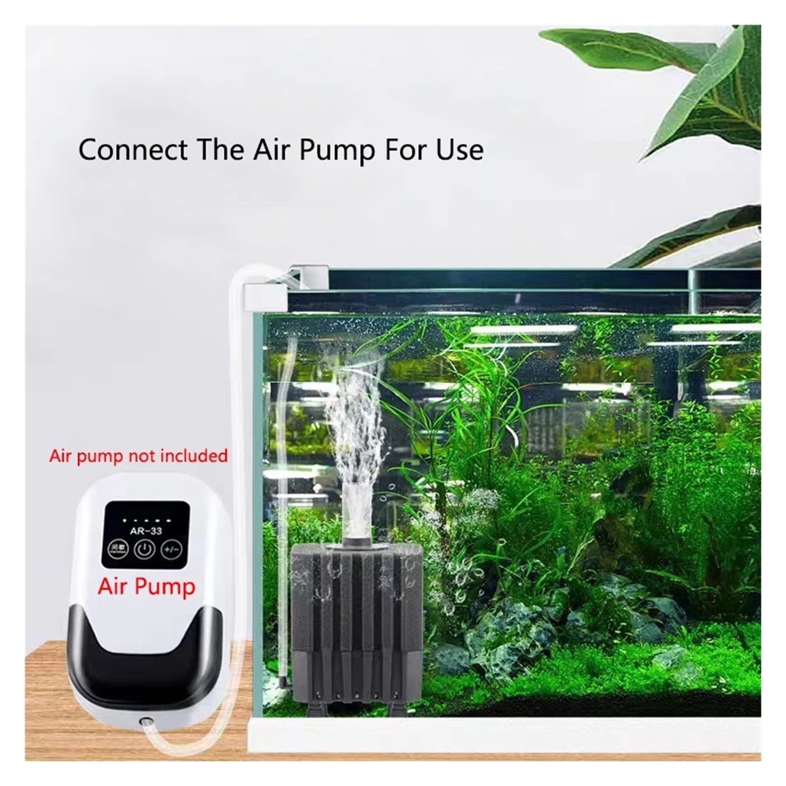 Bio Sponge Filter for Aquarium Fish Tank Shrimp Pond Air Pump Biochemical Filtration Noiseless Foam