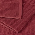 thumbnail image 3 of Mainstays Performance Cotton 6-Piece Bath Towel Set, Super Soft Quick Dry Fade Resistant, Textured Red, 3 of 12
