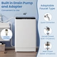 thumbnail image 2 of Auertech 36 lbs Portable Washing Machine Top Load Fully Automatic Washer with LED Display & Drain Pump, 2 of 5