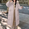 thumbnail image 2 of Womens Winter Coats Puffer Jacket Womens Winter Jacket With Hood Waist And Overcoat Solid Outer Long Sleeve Coats With Pocket, 2 of 8