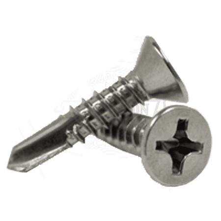 

#10 x 3 Self-Drilling Screws / Phillips / Flat Head / Steel / Zinc Plating / #3 Point (Quantity: 1500 pcs)