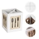 thumbnail image 5 of Caja de cubiertos de cocina, soporte de madera para utensilios, tenedores, cucharas, caja de almacenamiento, caja organizadora de utensilios, 5 of 5
